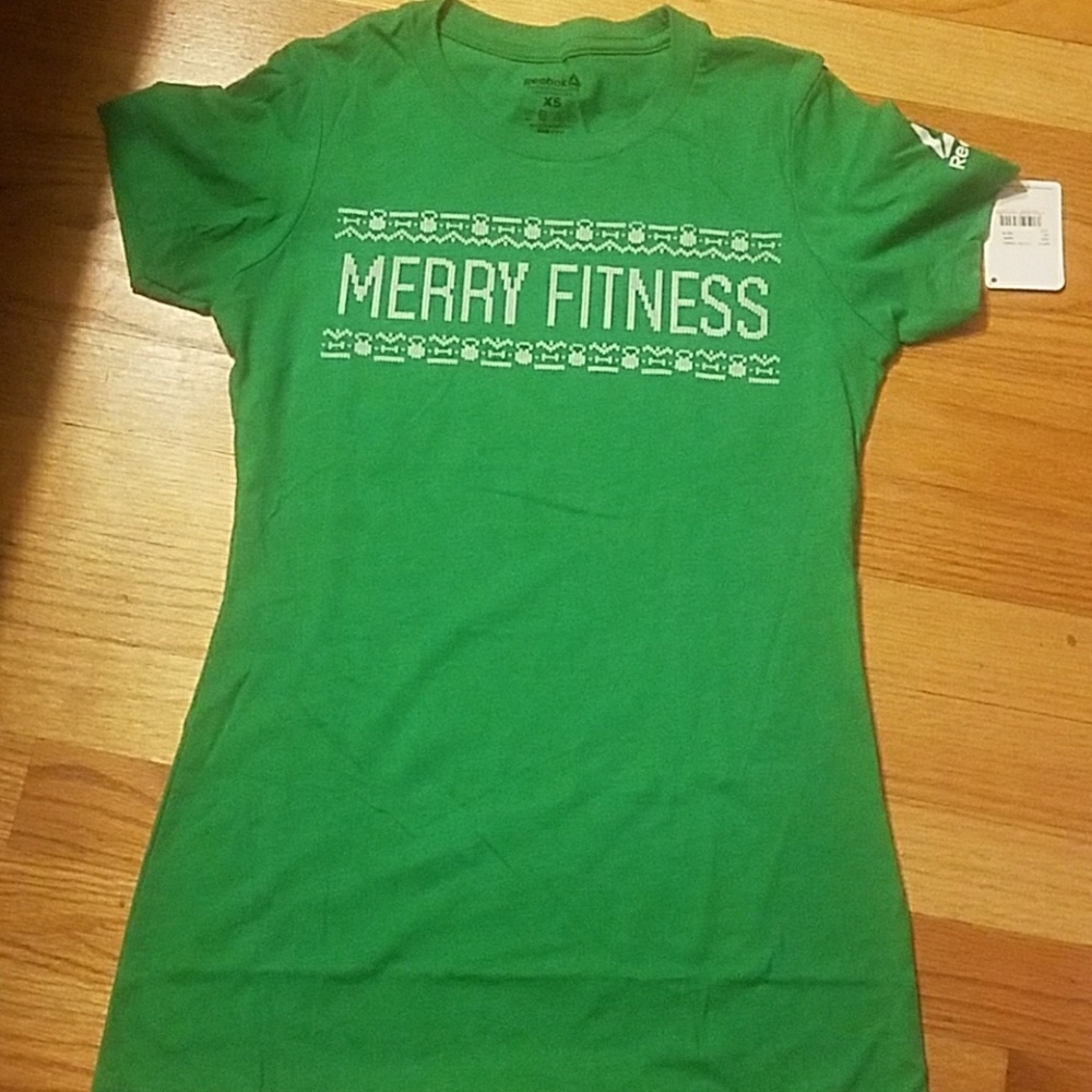 Reebok green t shirt